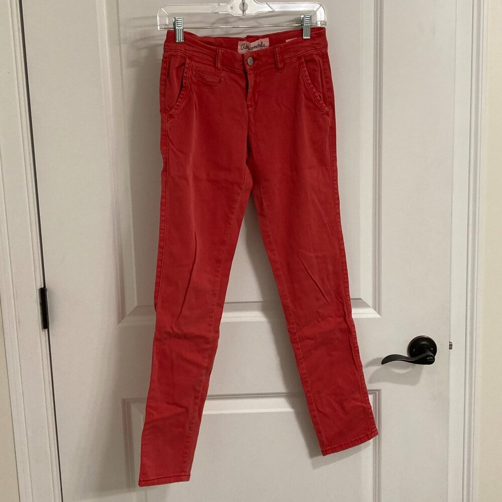 Aeropostale Salmon Skinny Jeans